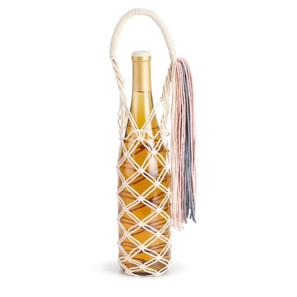 NWT LC Lauren Conrad Macrame Wine Bag